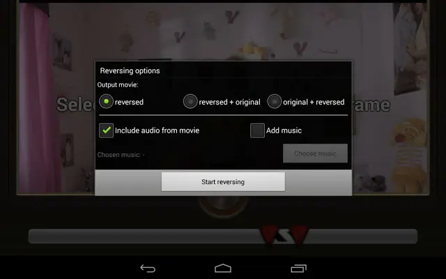 Reverse Movie FX android App screenshot 1